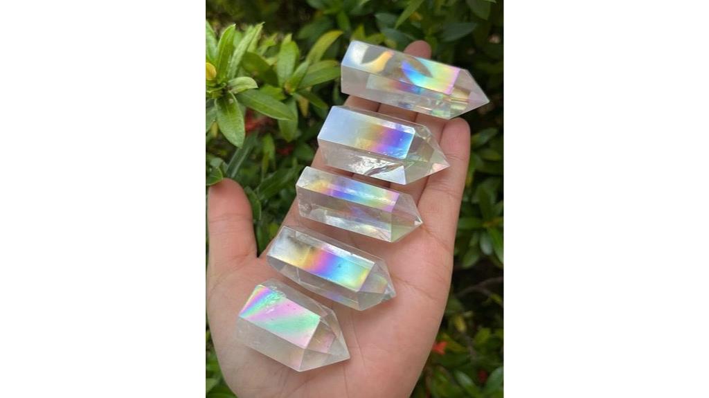 angel aura quartz crystals