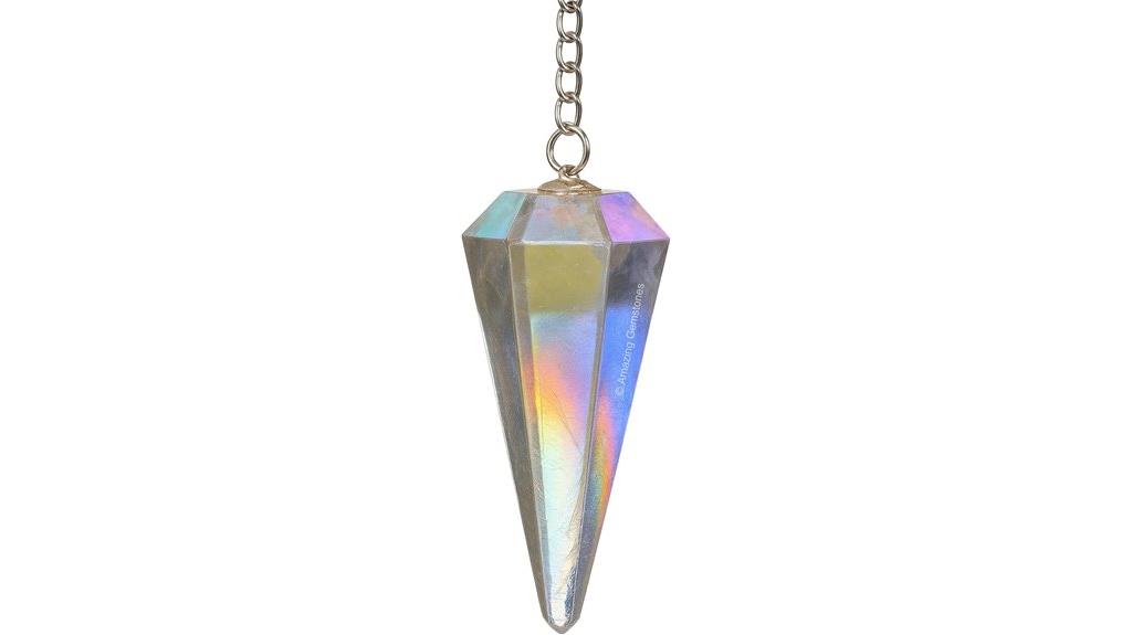 angel aura quartz pendulum