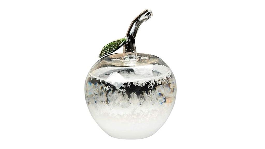 apple shaped storm glass