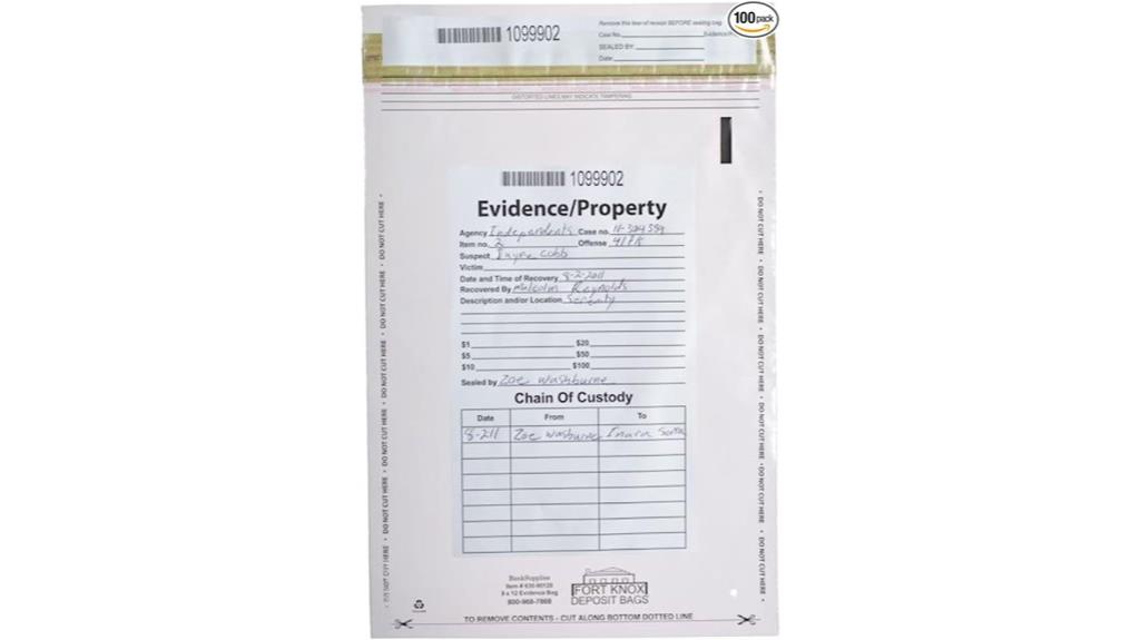 bank supplies clear bags