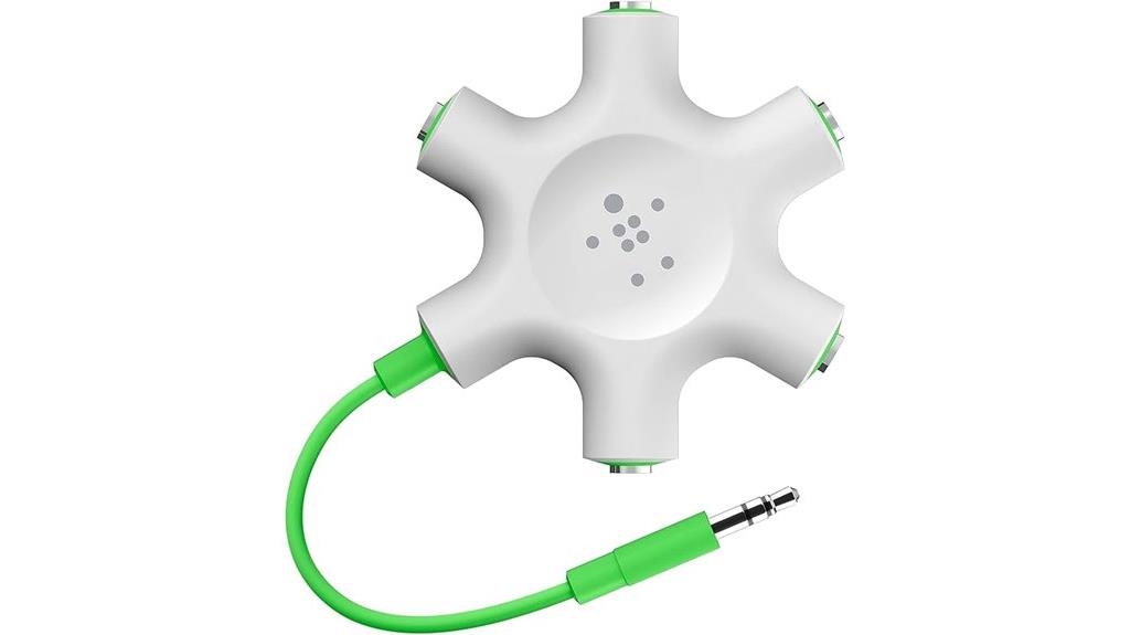 belkin green audio splitter