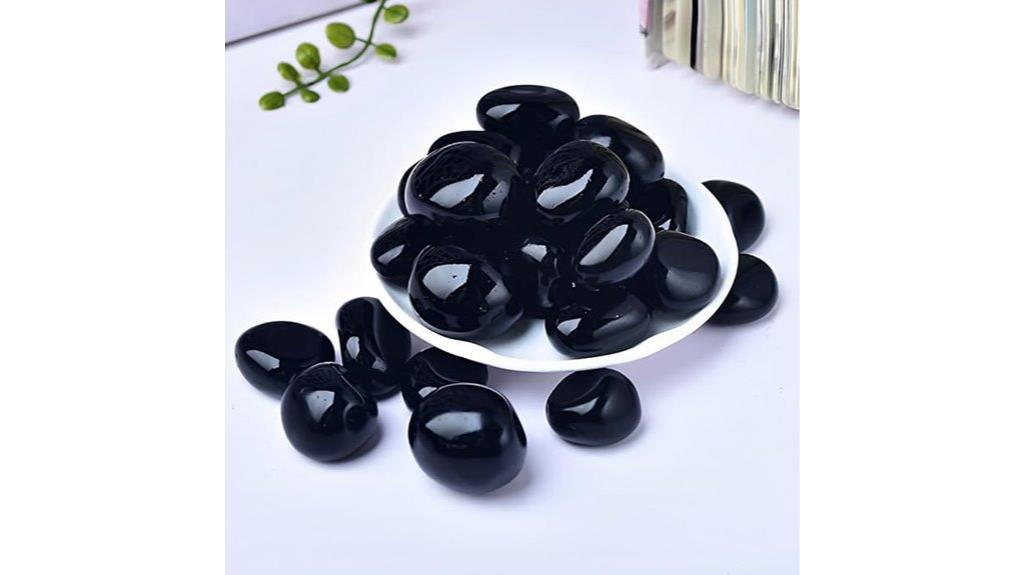 black obsidian healing stones