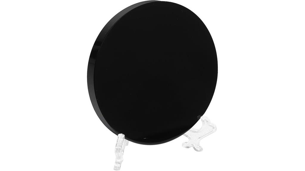 black obsidian scrying mirror
