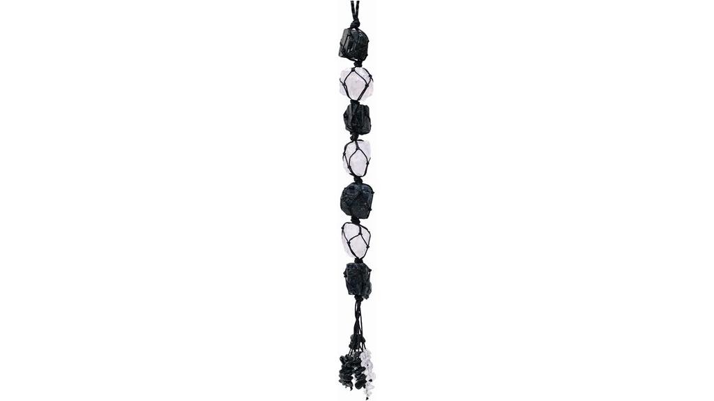 black tourmaline quartz ornament