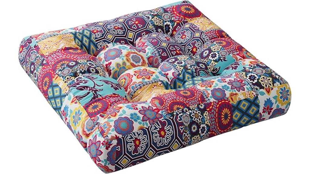 boho yoga floor cushion