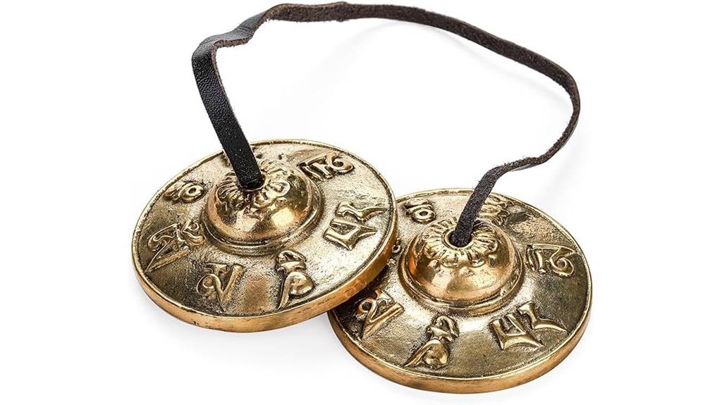 brass tibetan meditation cymbals