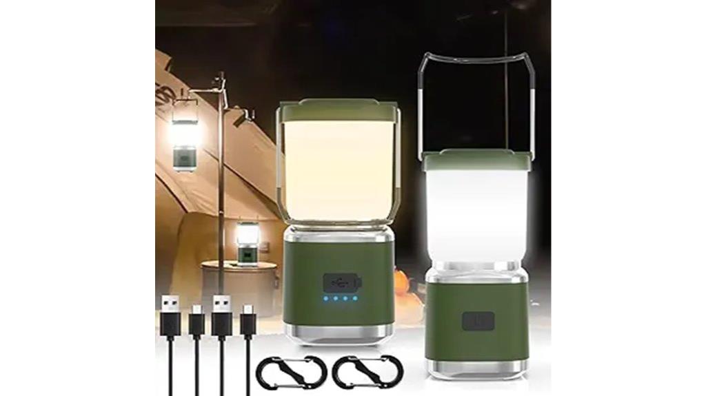 bright rechargeable camping lantern