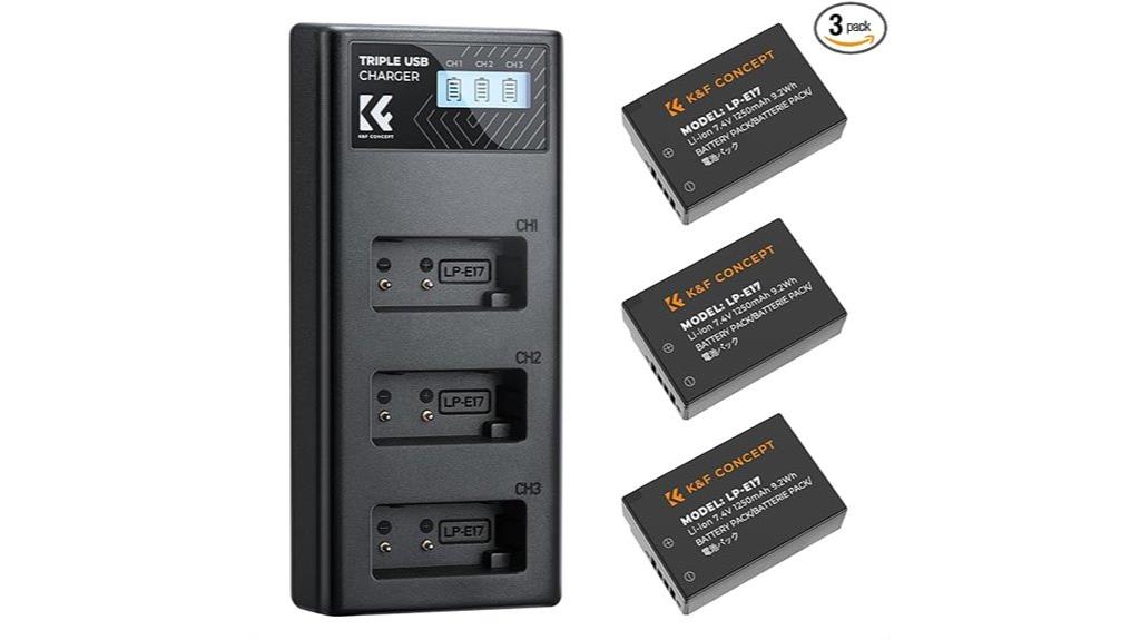 canon e17 battery pack