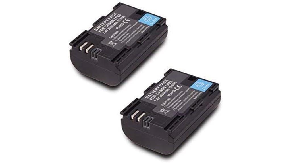 canon lp e6 battery pack