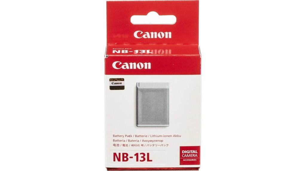 canon nb 13l battery