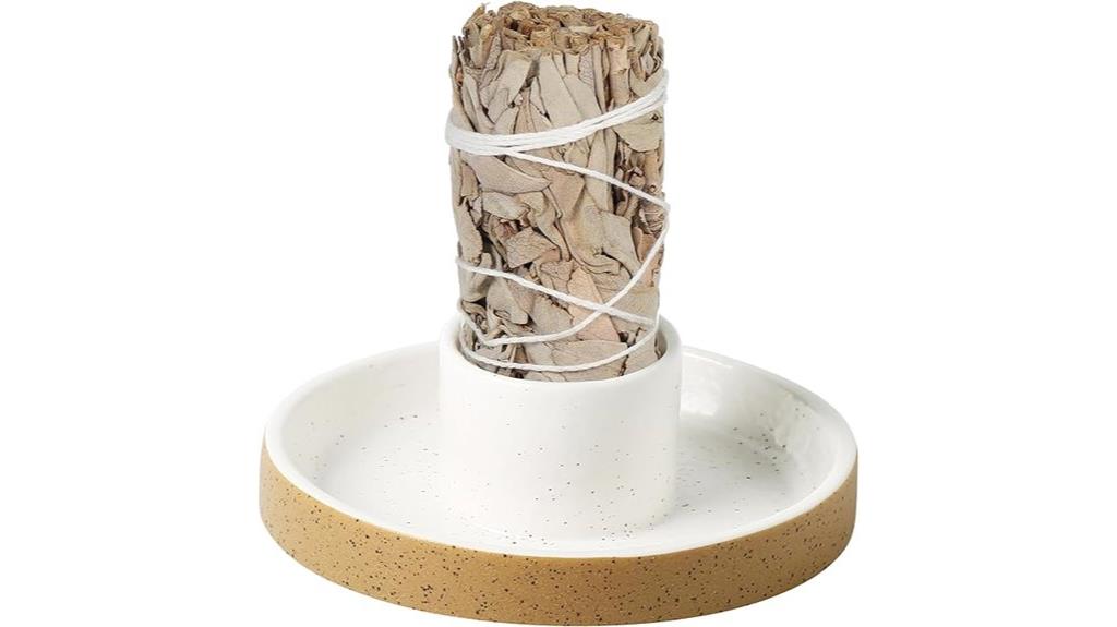 ceramic sage burning holder