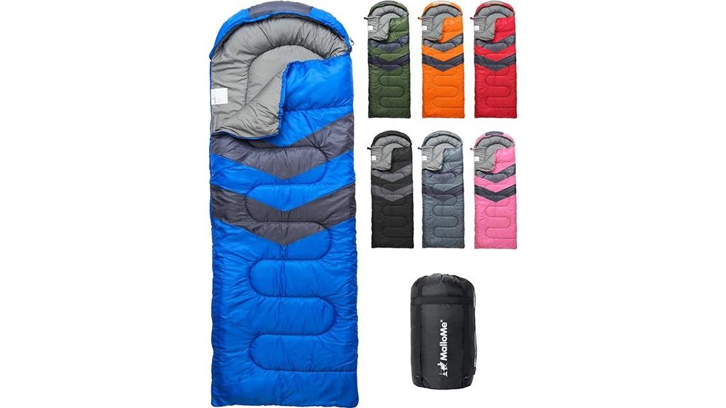 child and adult sleeping bags