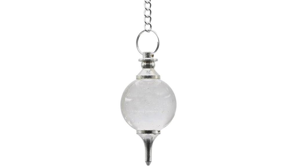 clear quartz crystal ball