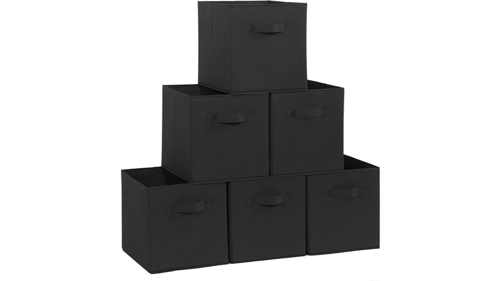 collapsible fabric storage cubes