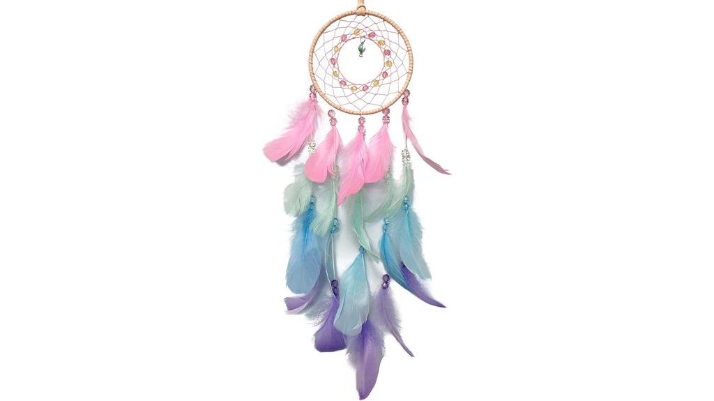 colorful dream catcher wall decor