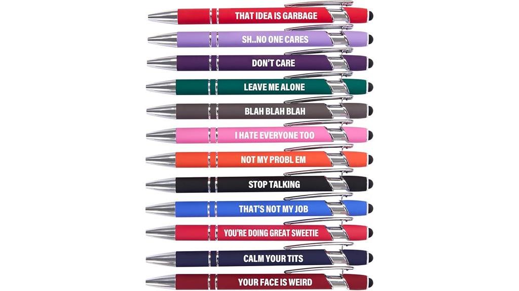 colorful fun writing instruments