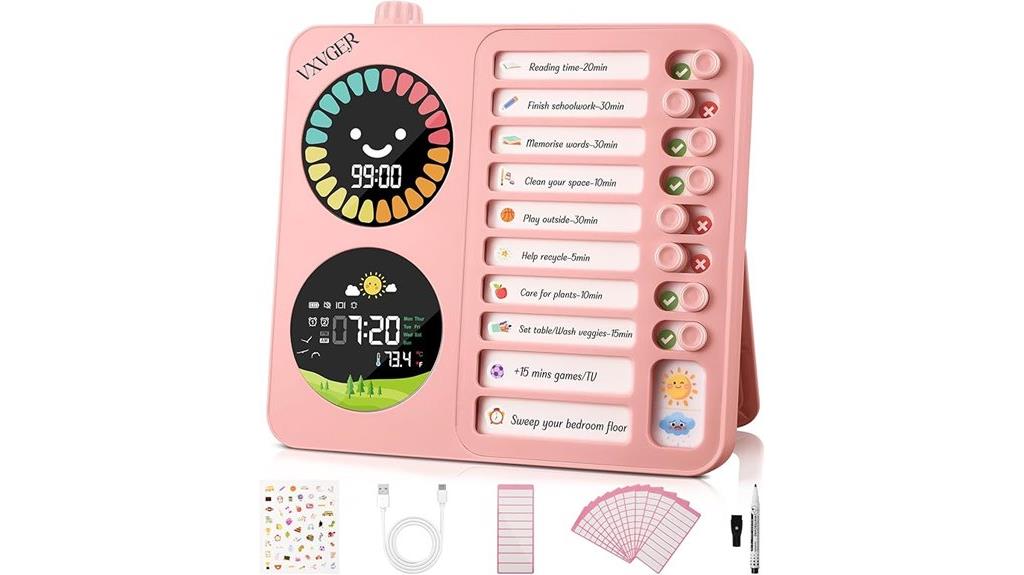colorful kids timer screen