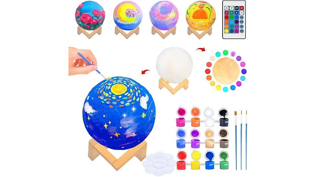 colorful rechargeable moon light
