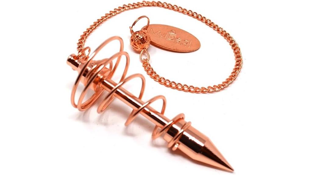 copper spiral dowsing pendulum