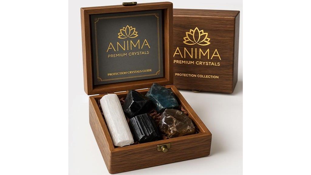 crystal protection gemstone set