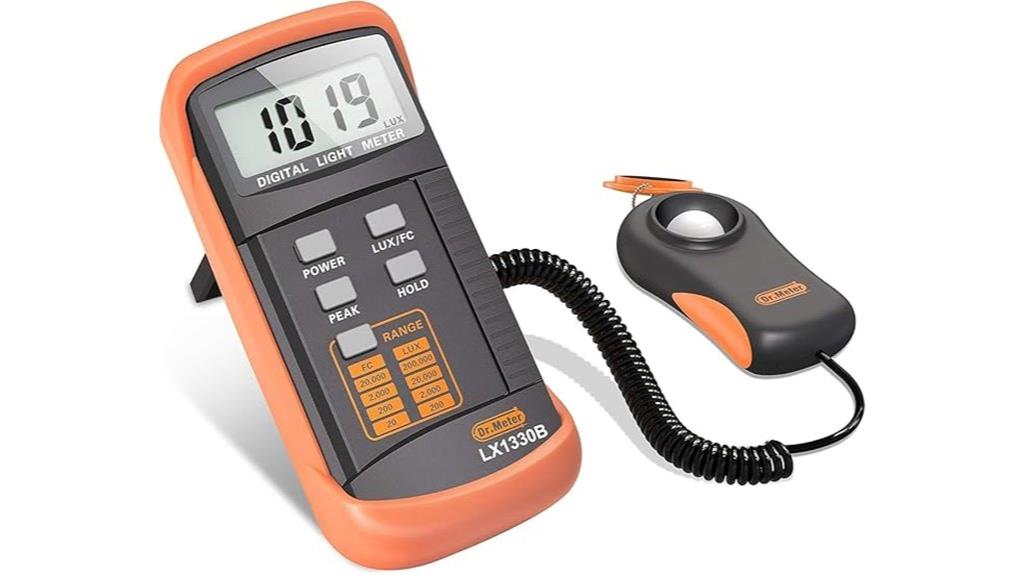 digital brightness light meter