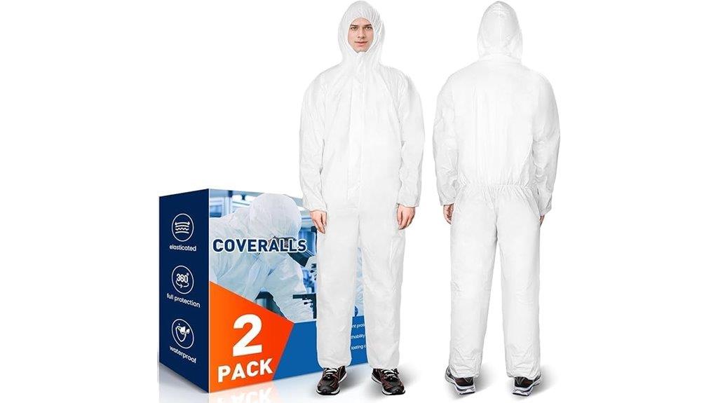 disposable protective coveralls pack