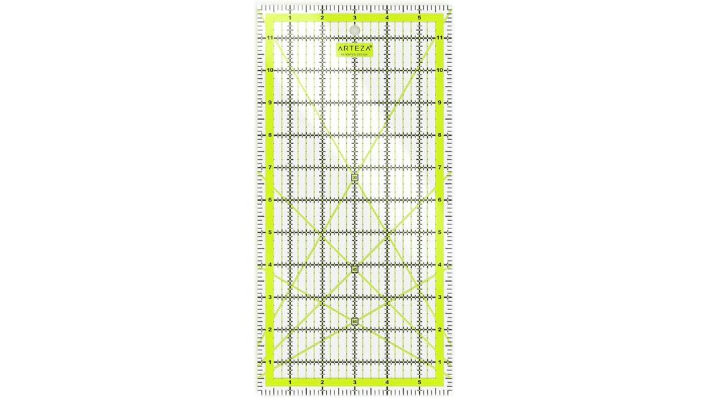 double colored grid ruler
