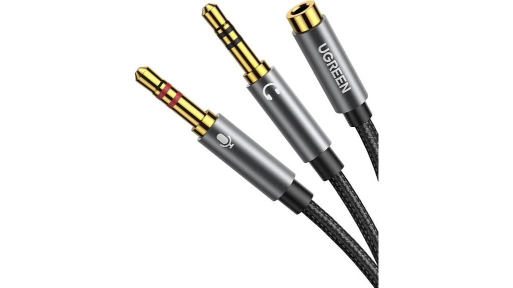 dual 3 5mm audio splitter