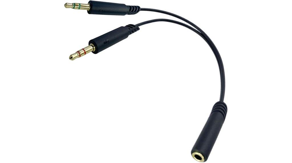 dual 3 5mm headphone splitter