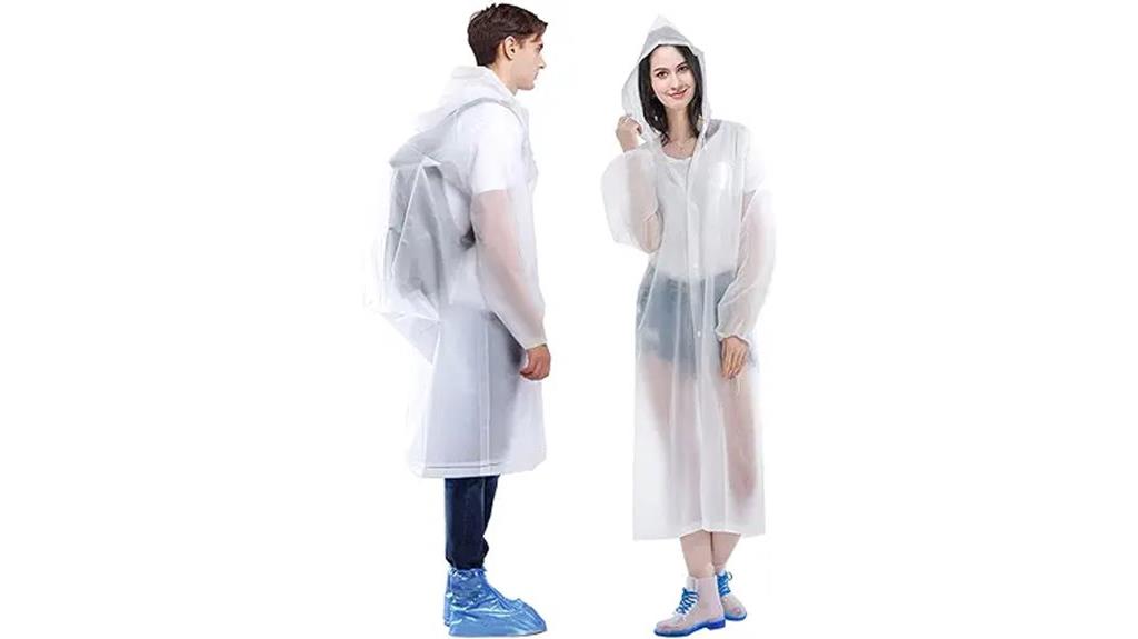 dual adult rain ponchos