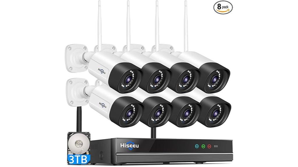 eight camera 3tb storage