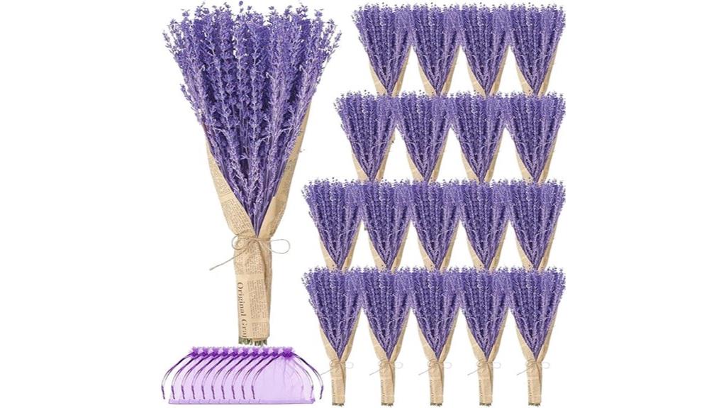 eighteen organic lavender bouquets