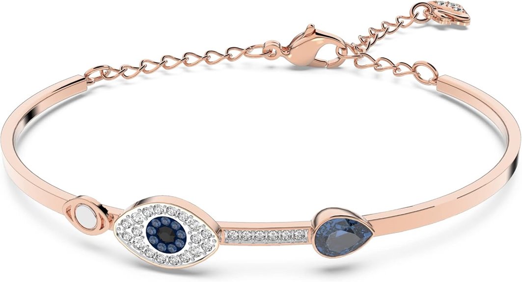 elegant evil eye bangle
