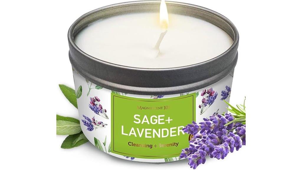 elegant lavender scented candle