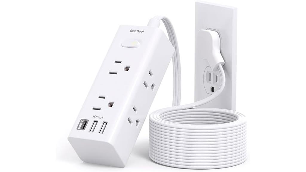 extended multi outlet power strip