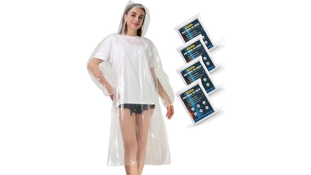 family rain poncho set