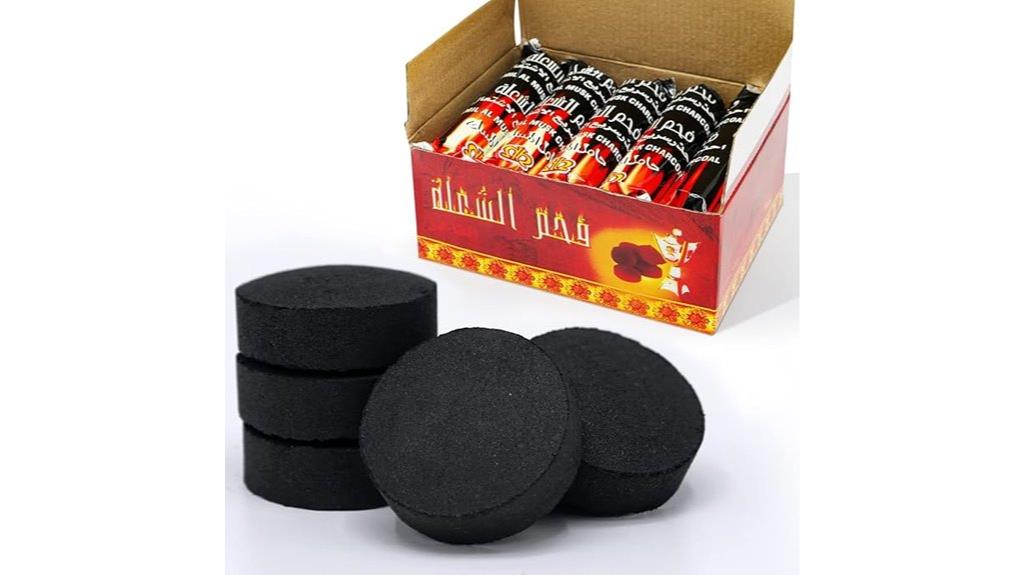fast burning charcoal briquettes