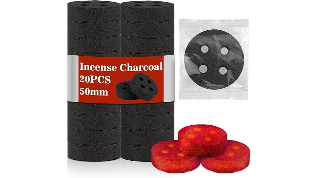 fifty millimeter incense charcoal
