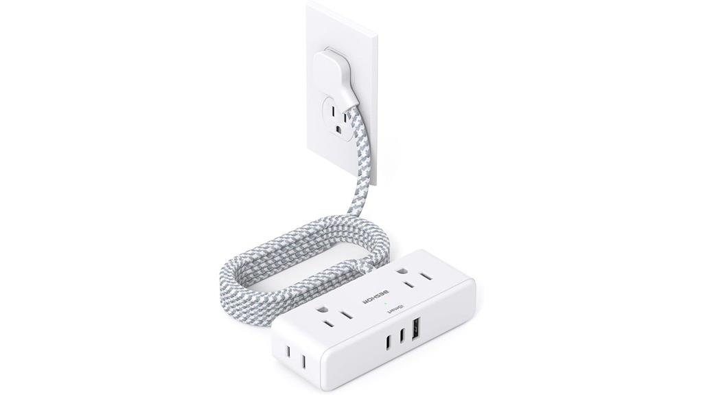 flat 6 foot usb cord