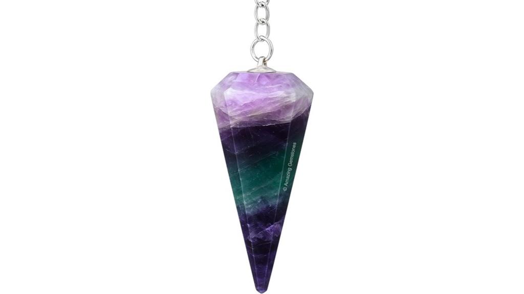 fluorite divination crystal pendulum
