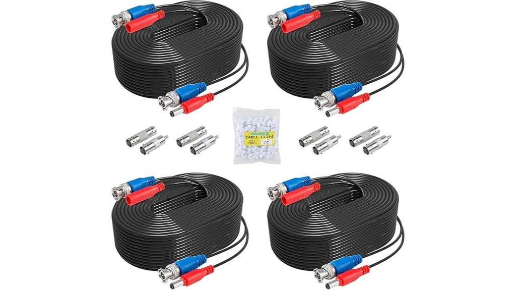 four pack cctv cables