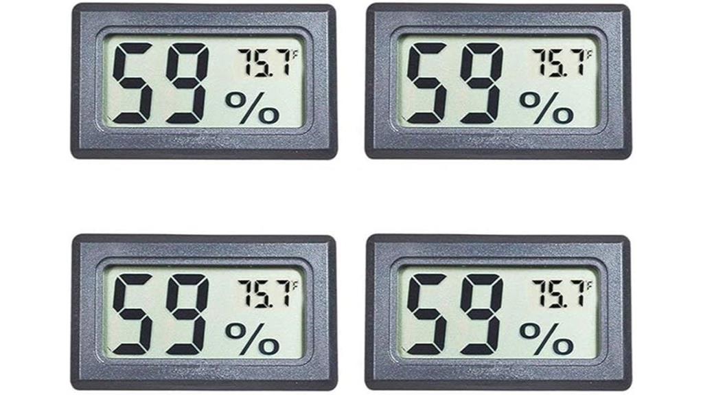 four pack humidity meters