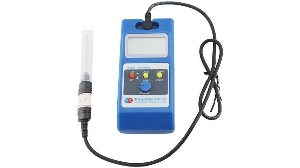 gauss meter with probe