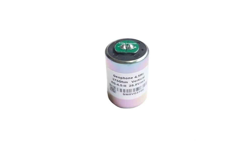 geophone vertical sensor sensitivity