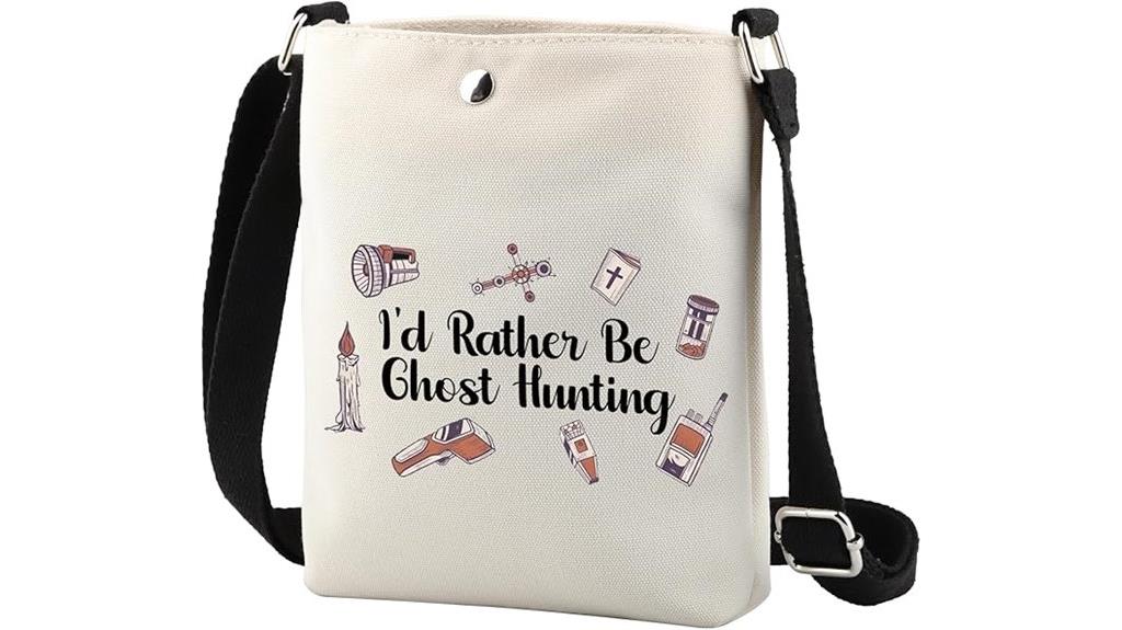 ghost hunting crossbody bag