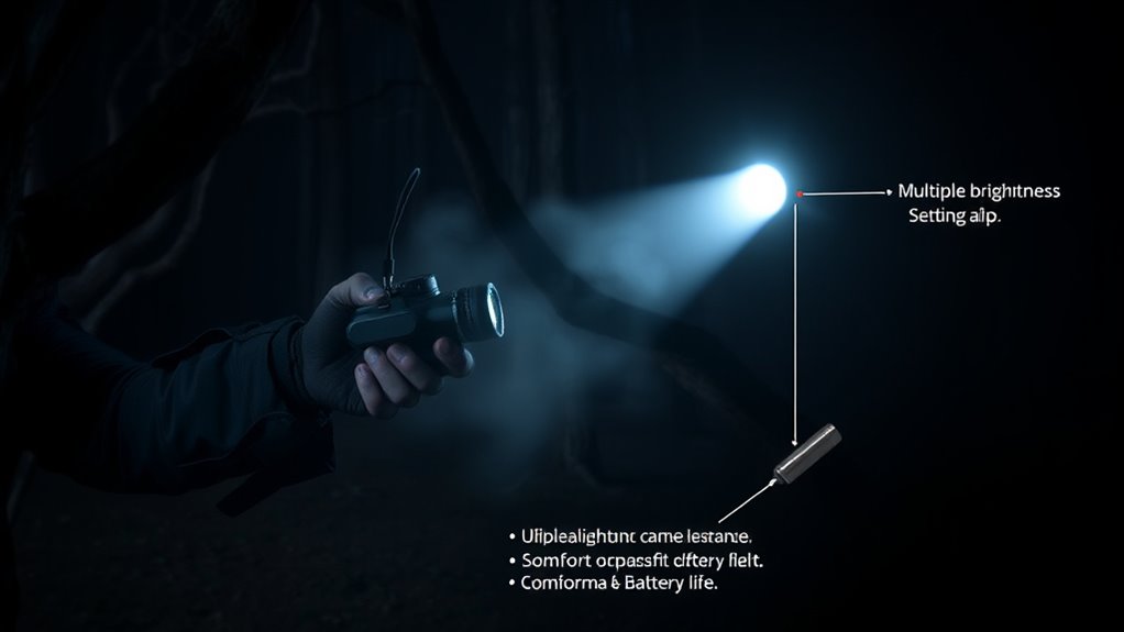 headlamp features for ghost hunting