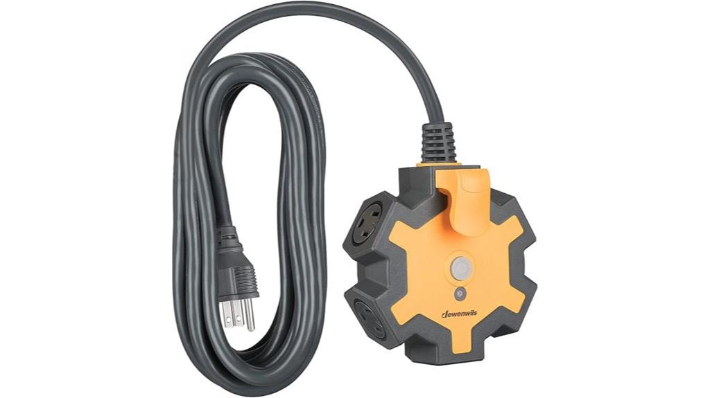 heavy duty five outlet strip