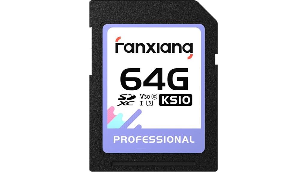 high speed 64gb sdxc card