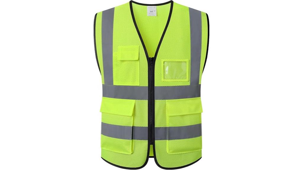 high visibility construction vest