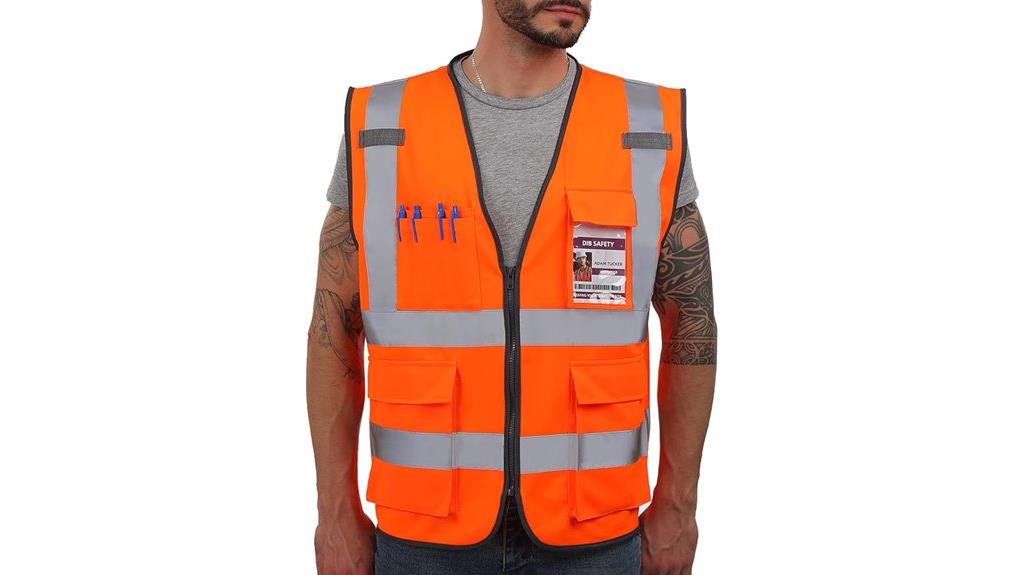 high visibility reflective vest